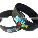 Vogue unisex peace silicone black bracelets own designer bracelets