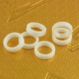 Anniversary White Zirconia Ceramic Rings Jewelry 8MM 6# 7#