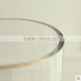 Decoration Tall Cylinder Glass Flower Vase With Stem for Home Wedding Table Centerpieces thumbnail-4