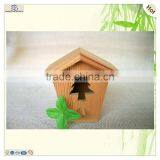 Carved Heart Tree Decoration Wooden Bird House Cages thumbnail-1