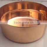 HAND MADE 100% PURE COPPER ICE BOWL, SOLID COPPER PET FEED BOWL thumbnail-2
