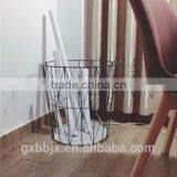 Metal Wire Storage Basket With Lid thumbnail-3
