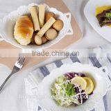 Wholesale 600ml Cheap Customized White Ceramic Baking Sala Bowl thumbnail-2