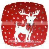 Red Square Dinnerware Sets,Cheap Deer Design Tableware Set thumbnail-1