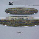 Cast Aluminium Oval Plate With Enamel and Patterns Can be as per Customers Design
