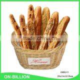 Decorative Custom Cheap Natural French Willow Food Basket thumbnail-1