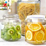 seal Storage /Transparent glass container with transparent lids