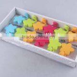 12PC Sucker Type Star Shape /mushroom Shape Plastic Hook thumbnail-1