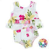 Flowers Print Baby 2 Pcs Swimwear Beachwear Kids Bikini thumbnail-2