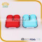 Silicone Collapsible Bento Lunch Box thumbnail-4