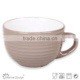 Ceramic Stoneware Two-tone Glaze Antique Japanese Bowl thumbnail-3