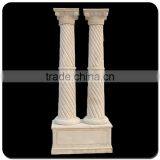 Decoration Roman Pillar Twist Marble Column