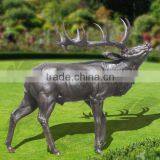 High Quality White Deer Wall Sculpture for Christmas Decoration thumbnail-2