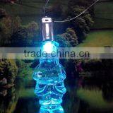 Acrylic Crystal LED 7colors Flashing Angel Snowman Santa Xmas Tree Hanging Ornaments thumbnail-3