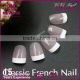Colorful Press Stick on Artificial French Nails With Glue thumbnail-6
