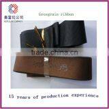 3/8'' Chocolate Color Grosgrain Ribbon With Thread For Bow thumbnail-1
