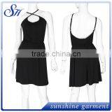 Women's Sling Summer Solid Elegant Dress thumbnail-2