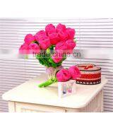 Creative Home Decor Wall Decor Mini Plastic Flower Bonsai Plants Artificial Flower Wedding Decoration thumbnail-2