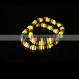Hiphop Wooden Reggae Rasta Bracelets Necklace Jewelry Coco Wood Bead Bracelet Necklace Jewelry thumbnail-2
