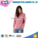 Wholesale Custom Printtin Women Dry Fit Pink Sweatershirt thumbnail-3