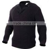 Classic Style Cotton/ Acrylic/ Woolblack Mens Military Combat Sweater thumbnail-2