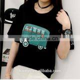 2017 OEM Anti-Wrinkle Unique Design Amazing Quality Hot-selling Best Choice Short Sleeve Casual Oversize T-shirt Women thumbnail-4