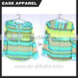 Sexy Summer Ladies Y Neck Multi Colours Print Blouses thumbnail-1