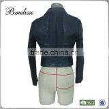 2015 PU Leather Biker Jacket for Women thumbnail-2