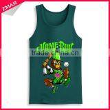 Wholesale Cheap Printed Design Screen Printing Custom Stringer Bodybuilding Tank Top thumbnail-1