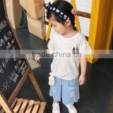 S17099A Children Clothing 2017 New Summer Short Sleeve Girls t Shirt thumbnail-5