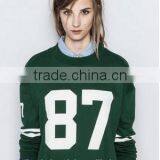 Fashion Avant-garde Figure Pattern Long Sleeve Pullover Hoodie(Green) thumbnail-3