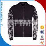Short Time Delivery Black Hoodie OEM Custom Made Bomber Jacket thumbnail-2