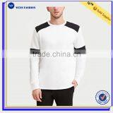 High Quality Black White Colorblocked Cotton-Blend Mens Collar Sweatshirt thumbnail-1