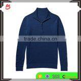 Customed Manufacturing Zipper-Up Navy Blue Sweater Men Pullover Sweater thumbnail-1