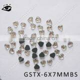 6x7mm Heart Shape Hot Fix Rhinestone Crystal for Clothing thumbnail-2