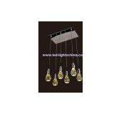 Crystal Pendant Lamp, Modern Crystal Hanging Lights, Stylish Stainless Steel Lighting, Contemporary Interior Pendant Lamps thumbnail-1