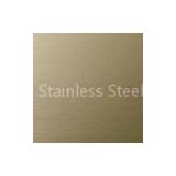 Anti-fingerprint Ti-coating Colored Hairline Stainless Steel Sheet For Entertainment Place