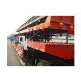 Hauler Truck Low Platform Semi Trailer , 3 Axle Truck Trailer Low Bed For Road Transportation thumbnail-1