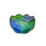 Crystal Colored Glaze Lotus Seat----- Liu li Craft