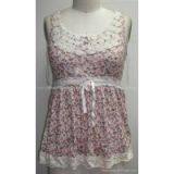 Women Customized Fashion Simple Basic Sheer Chiffon Blouse T-Shirt Quality Polystyle Linen Maternity thumbnail-2