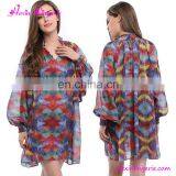 2017 Latest Printing Bohemian Chiffon Style Boho Dress Summer thumbnail-1