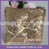 RP02 Cheap Silver Sequin Deorative Wedding Ring Bearer Pillow thumbnail-6