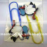 Handmde Customized Soft Pvc 3D Bookmark/rubber Book Marks With Embossed Logo