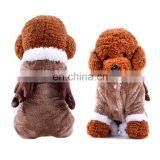 Hot Sale Casual Four-legged Thick Double-layer Elk Pet Dog Cosplay Christmas Costume thumbnail-4