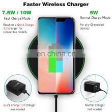for Qi-Certified Smartphone 10W Wireless Charger Stand Fast Wireless Charging Pad Station thumbnail-3