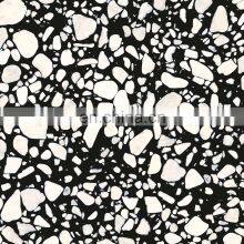 Terrazzo Design Matt Surface Rustic Black and White Ceramic Porcelain Porcelanato Floor Tile