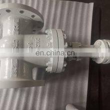 EN12288 DIN PN64 DN200 GATE VALVE Large Size Bevel Gear Operated Carbon Steel Body RAL7048 Painting Compuerta Valvulas thumbnail-3