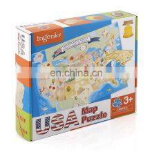 China Supplier Toys Puzzle 64 Pieces USA Map Jigsaw Puzzle thumbnail-5