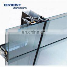 Modern Design Exterior Hidden Top Roof Glass Skylight Aluminium Curtain Walls thumbnail-2