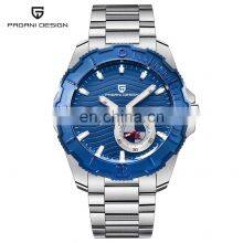 PAGANI DESIGN 1636 Мужские стильные и повседневные кварцевые часы со стальной ремешкой и автоматическим датчиком даты thumbnail-4